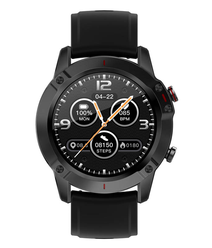 Ρολόι Χειρός 3GUYS 3GW2051 Smartwatch Black Cilicone Strap 3GUYS